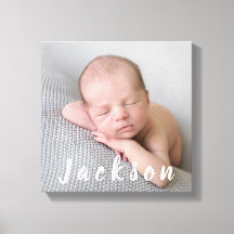 Pasgeboren Baby Boy Fotografie Persoonlijke naam