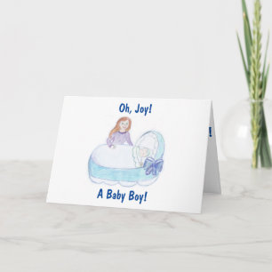 Pasgeboren Baby Boy Kaart