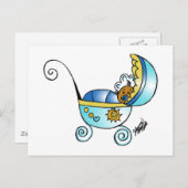 pasgeboren baby briefkaart (Voorkant / Achterkant)