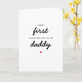 Pasgeboren Baby eerste Valentijnsdag als mijn vade Kaart (Gele Bloem)