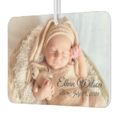 Pasgeboren baby familie Aangepaste fotoauto Luchtverfrisser (Links)