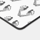 Pasgeboren Baby Footprints Patroon Bureaumat (Hoek)