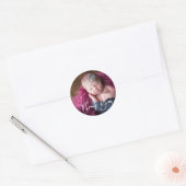 Pasgeboren Baby Foto Bedankt Sticker (Envelop)