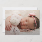 Pasgeboren Baby Foto geboortedatum bekendmaking pl (Voorkant)