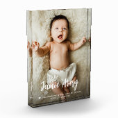 Pasgeboren Baby foto naam Script geboorte statisti (Links)