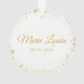 Pasgeboren Baby Foto Ornament (achterkant)