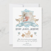 Pasgeboren Baby Geboorte Aankondiging Foto Crest S (Voorkant)