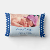 Pasgeboren baby jongen met geboorte en foto's kussen (Achterkant)