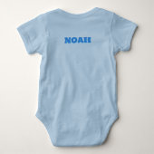 Pasgeboren Baby Jongen "Noah" Ark romper  (Achterkant)