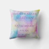 Pasgeboren Baby keepomwille Gepersonaliseerd Sierk Kussen (Achterkant)