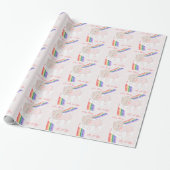 Pasgeboren Baby Meisje Cadeaupapier (Uitgerold)