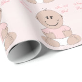 Pasgeboren Baby Meisje Cadeaupapier (Rol Hoek)