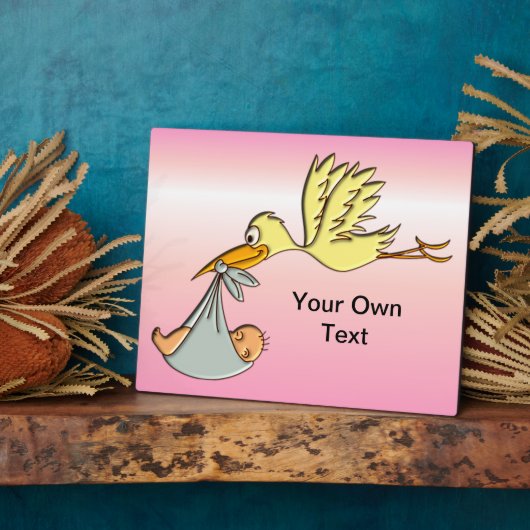 Pasgeboren baby-meisje - een vliegende winkelbeste fotoplaat (Zijkant)