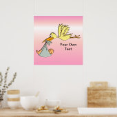 Pasgeboren baby-meisje - een vliegende winkelbeste poster (Keuken)