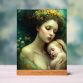 Pasgeboren Baby met moeder ontwerp acryl teken Acryl Bord (Neutraal)