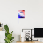 pasgeboren baby rood wit blauw poster (Thuiskantoor)