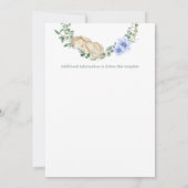 Pasgeboren baby slaapt in handen eucalyptus kaart (Achterkant)