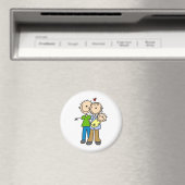 Pasgeboren Baby Stick figuur magneet (Insitu (Vaatwasser))
