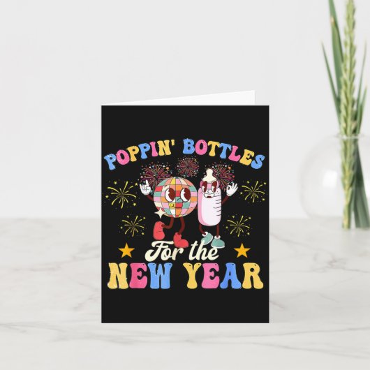 Pasgeboren Baby's Voor Het Nieuwe Jaar Bevalling & Kaart (Voorkant)
