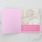 Pasgeboren de kaart roze controle van fotomomento (Binnen)