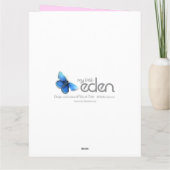 Pasgeboren de kaart roze controle van fotomomento (Achterkant)