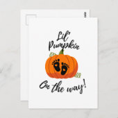 Pasgeboren douche, baby schattig citaat, Halloween Briefkaart (Voorkant / Achterkant)