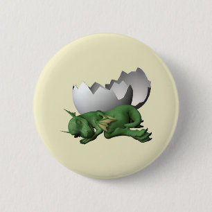 Pasgeboren Draak Ronde Button 5,7 Cm
