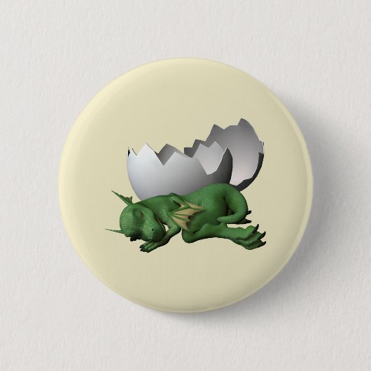 Pasgeboren Draak Ronde Button 5,7 Cm (Voorkant)