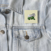 Pasgeboren Draak Vierkante Button 5,1 Cm (In situ)
