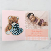 Pasgeboren foto momento kaart - teddybeer (Binnen)