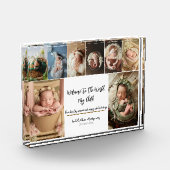 Pasgeboren fotoblok - 8 gepersonaliseerd (Links)