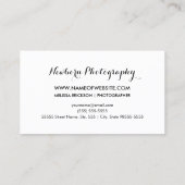 Pasgeboren fotograaf Elegant Faux Gold Footprint Visitekaartje (Achterkant)