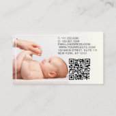 Pasgeboren Fotografie Baby Fotograaf 2 Foto Visitekaartje (Achterkant)