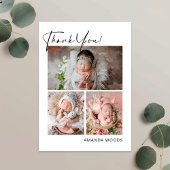 Pasgeboren fotokaart bedankkaart briefkaart