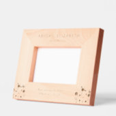 Pasgeboren Geboorte Details Gepersonaliseerde Bloe Gegraveerde Lijstjes (Links)