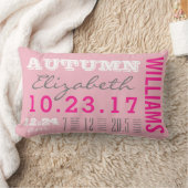 Pasgeboren geboorte — Proef met details | Baby Gir Kussen (Deken)