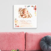 Pasgeboren geboorte statistieken foto canvas (Insitu (Woonkamer))