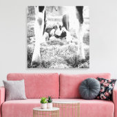 Pasgeboren Holstein Calf Canvas Afdruk (Insitu (Woonkamer))