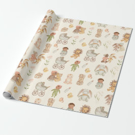 Pasgeboren Internationale Baby Cadeaupapier