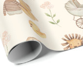 Pasgeboren Internationale Baby Cadeaupapier (Rol Hoek)