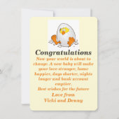 Pasgeboren kaart. aankondiging (Voorkant)