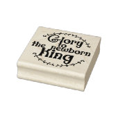 Pasgeboren King Christmas Square Wood Rubberstempel (Stempel)