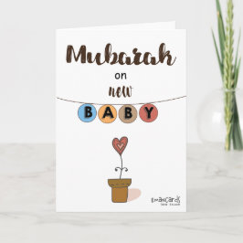 Pasgeboren - Mooie Baby Plant Kaart