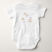 Pasgeboren Patriottische Baby Uitrusting – Eerste Romper (Achterkant)