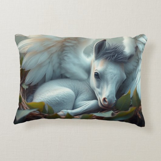 Pasgeboren Pegasus veulen Accent Kussen (Achterkant)