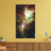 Pasgeboren sterren in het kerstboomcluster canvas afdruk (Insitu (Woonkamer))