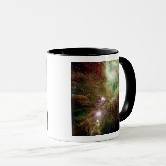 Pasgeboren sterren in het kerstboomcluster mok (Voorkant rechts)