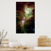 Pasgeboren sterren in het kerstboomcluster poster (Keuken)