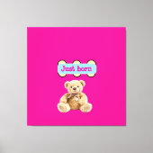 Pasgeboren Teddybeerontwerp Canvas Afdruk (Voorkant)