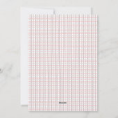 Pasgeboren vakantiefoto grijs roze feestdagenkaart (Achterkant)